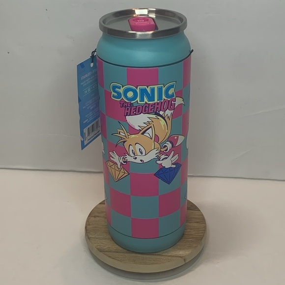 Sonic The Hedgehog Tumbler 16 oz Insulated Can New - Picture 2 of 10